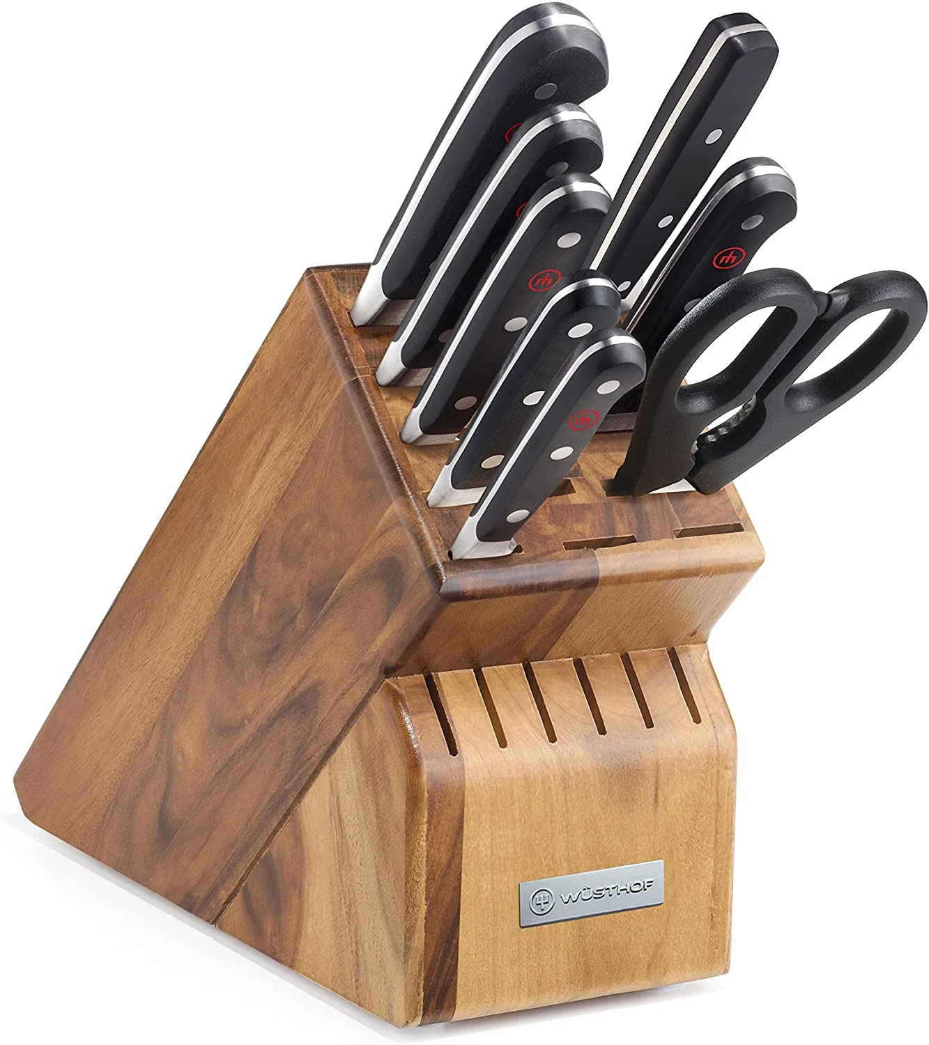 Wusthof Classic - 9 Pc. Knife Block Set, Acacia 1 Wusthof Classic - 9 Pc. Knife Block Set, Acacia