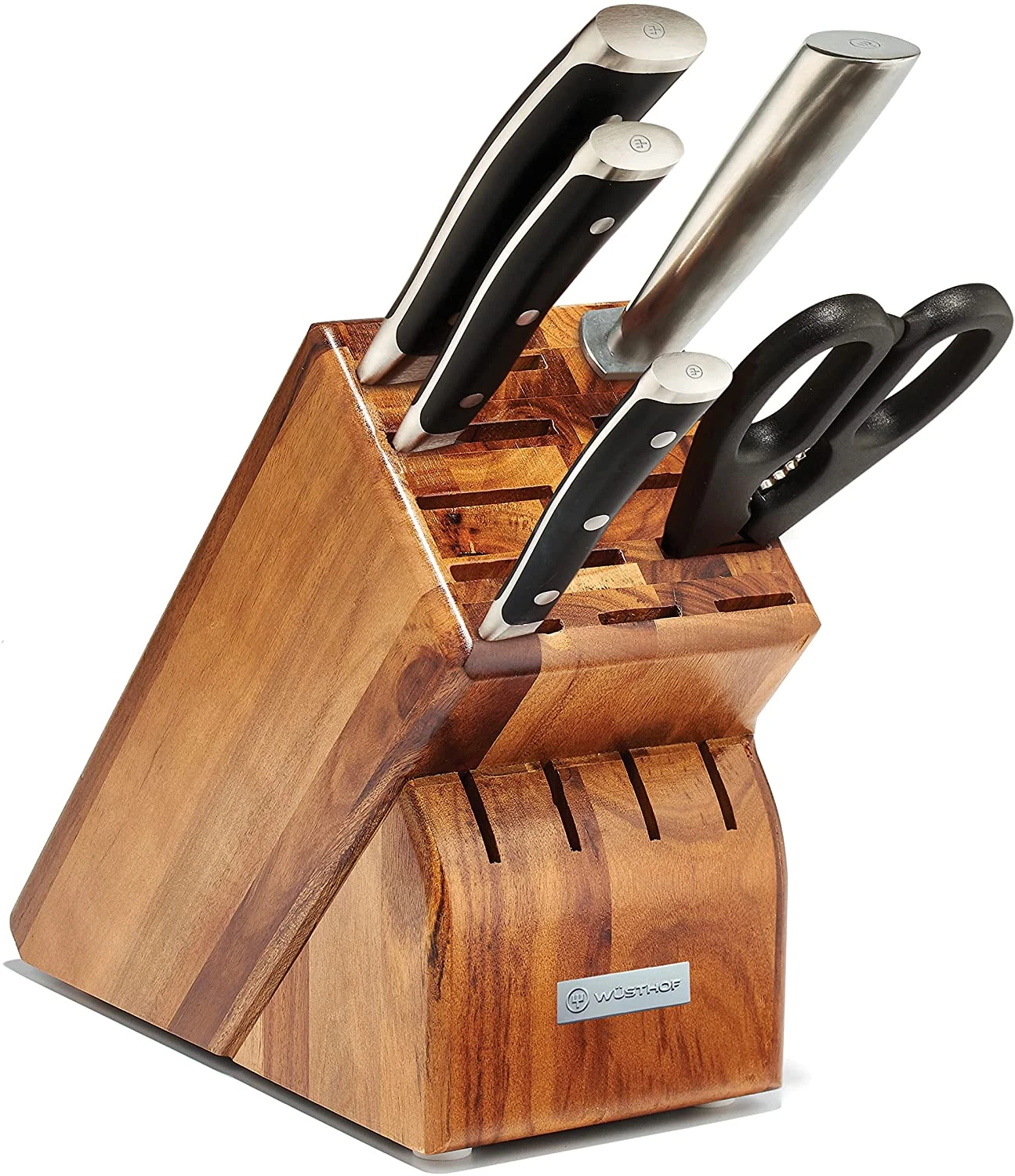 Wusthof Classic Ikon - 6 Pc. Starter Knife Block Set, Acacia 1 Wusthof Classic Ikon - 6 Pc. Starter Knife Block Set, Acacia