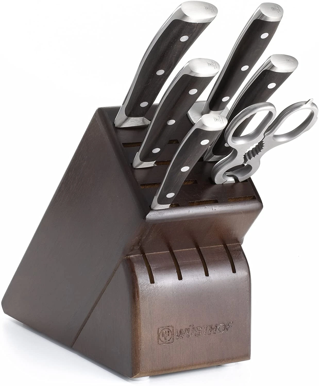 Wusthof Ikon Blackwood - 7 Pc. Knife Block Set 1 Wusthof Ikon Blackwood - 7 Pc. Knife Block Set