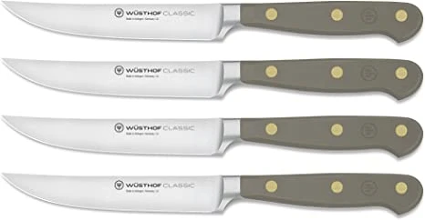 Wusthof Classic Velvet Oyster - 4 Pc. Steak Knife Set- Personalized Engraving Available 1 Wusthof Classic Velvet Oyster - 4 Pc. Steak Knife Set- Personalized Engraving Available
