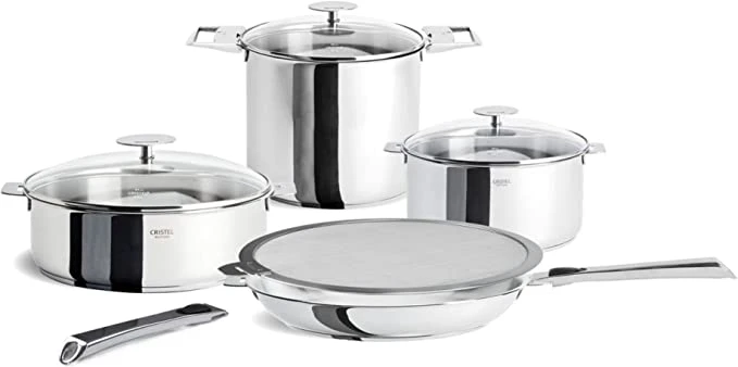 Cristel Casteline Stainless Steel 12 Piece Cookware Set 1 Cristel Casteline Stainless Steel 12 Piece Cookware Set