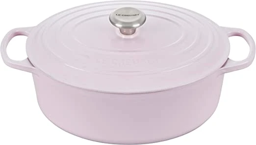 Le Creuset 6 3/4 Qt. Signature Oval Dutch Oven W/Stainless Steel Knob - Shallot- Personalized Engraving Available 1 Le Creuset 6 3/4 Qt. Signature Oval Dutch Oven W/Stainless Steel Knob - Shallot- Personalized Engraving Available