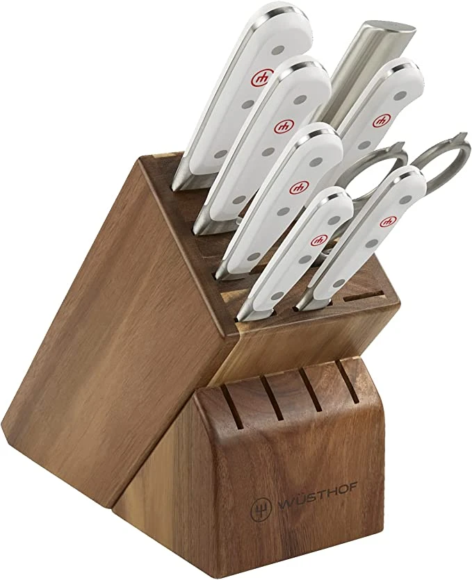 Wusthof Classic White - 9 Pc. Knife Block Set 1 Wusthof Classic White - 9 Pc. Knife Block Set