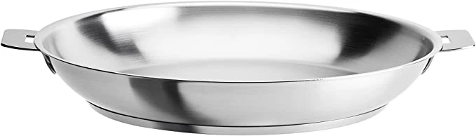 Cristel Strate 12" Frying Pan Silver 1 Cristel Strate 12" Frying Pan Silver