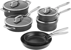 Henckels Motion 10 Pc. Aluminum Hard Anodized Nonstick Cookware Set