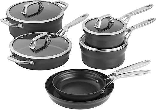 Henckels Motion 10 Pc. Aluminum Hard Anodized Nonstick Cookware Set 1 Henckels Motion 10 Pc. Aluminum Hard Anodized Nonstick Cookware Set