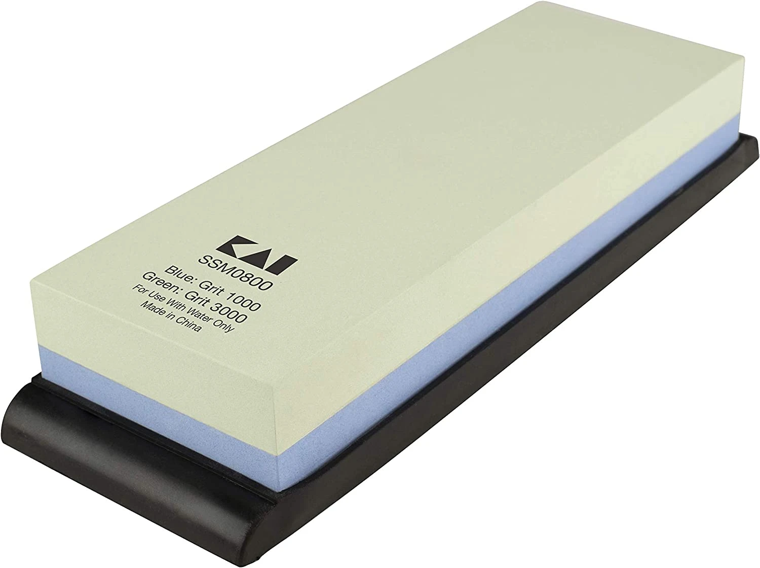 Shun Combination Whetstone W/Rubber Base #1000/#3000 1 Shun Combination Whetstone W/Rubber Base #1000/#3000