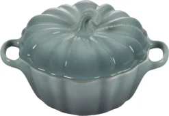 Le Creuset 12 Oz. Stoneware Pumpkin Round Cocotte - Sea Salt