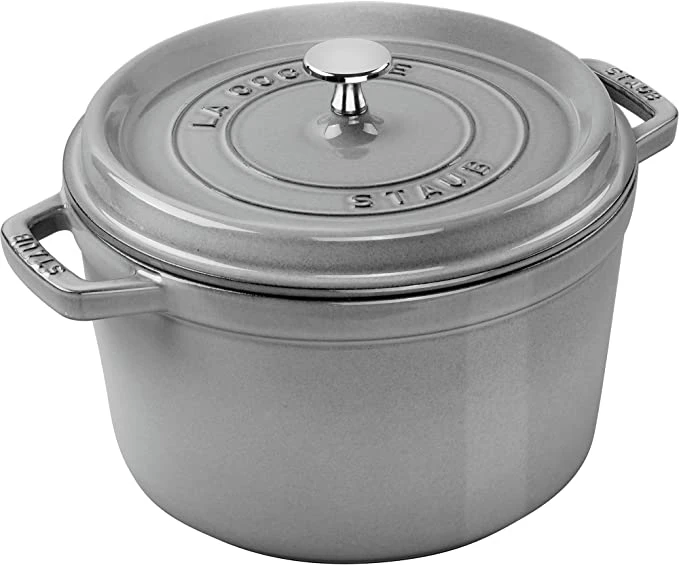 Staub Cast Iron Tall Cocotte 5 Qt - Graphite 1 Staub Cast Iron Tall Cocotte 5 Qt - Graphite