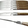 TB Laguiole Tradition 6-Piece Steak KnifeSet - Light Wood Handle