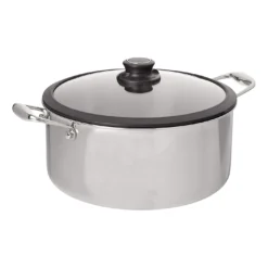 Black Cube 7.5 Qt. Stockpot W/Lid