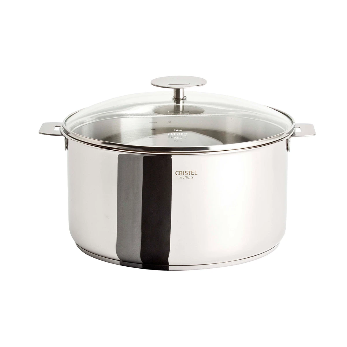 Cristel Casteline Removable Handle - 6 Qt Stew Pan W/Lid 1 Cristel Casteline Removable Handle - 6 Qt Stew Pan W/Lid