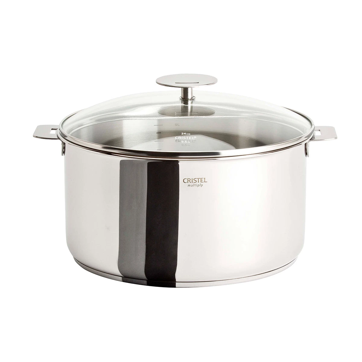 Cristel Casteline Removable Handle - 7.5 Qt Stew Pan W/Lid 1 Cristel Casteline Removable Handle - 7.5 Qt Stew Pan W/Lid