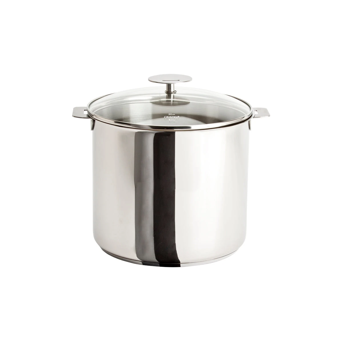 Cristel Casteline Removable Handle - 7.5 Qt Stockpot W/Lid 1 Cristel Casteline Removable Handle - 7.5 Qt Stockpot W/Lid