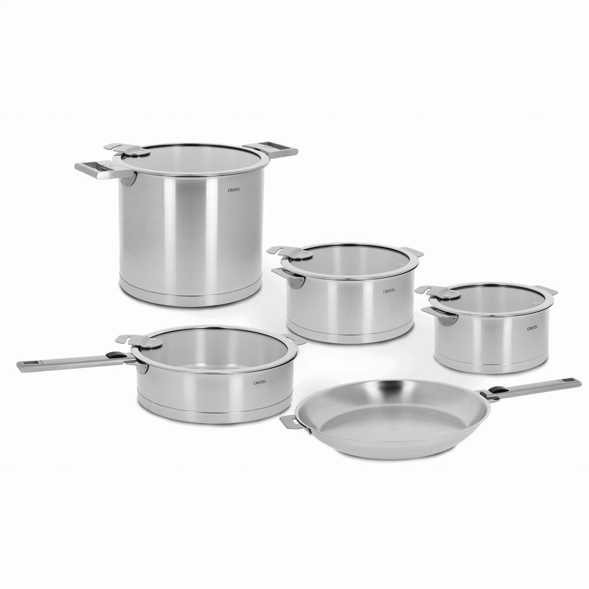 Cristel Strate Removable Handle - 13-Pc Stainless Steel Cookware Set 1 Cristel Strate Removable Handle - 13-Pc Stainless Steel Cookware Set