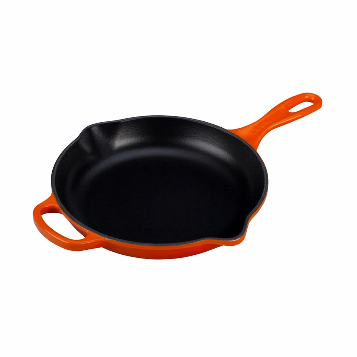 Le Creuset 9" (1 3/8 Qt.) Signature Cast Iron Handle Skillet - Flame 1 Le Creuset 9" (1 3/8 Qt.) Signature Cast Iron Handle Skillet - Flame