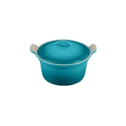 Le Creuset 18 Oz. (6 1/4") Heritage Covered Cocotte - Caribbean