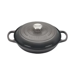 Le Creuset 2 1/4 Qt. Signature Braiser W/Stainless Steel Knob - Oyster- Personalized Engraving Available