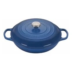 Le Creuset 3 1/2 Qt. Signature Braiser W/Stainless Steel Knob - Marseille- Personalized Engraving Available