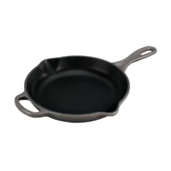 Le Creuset 9" (1 3/8 Qt.) Signature Cast Iron Handle Skillet - Oyster