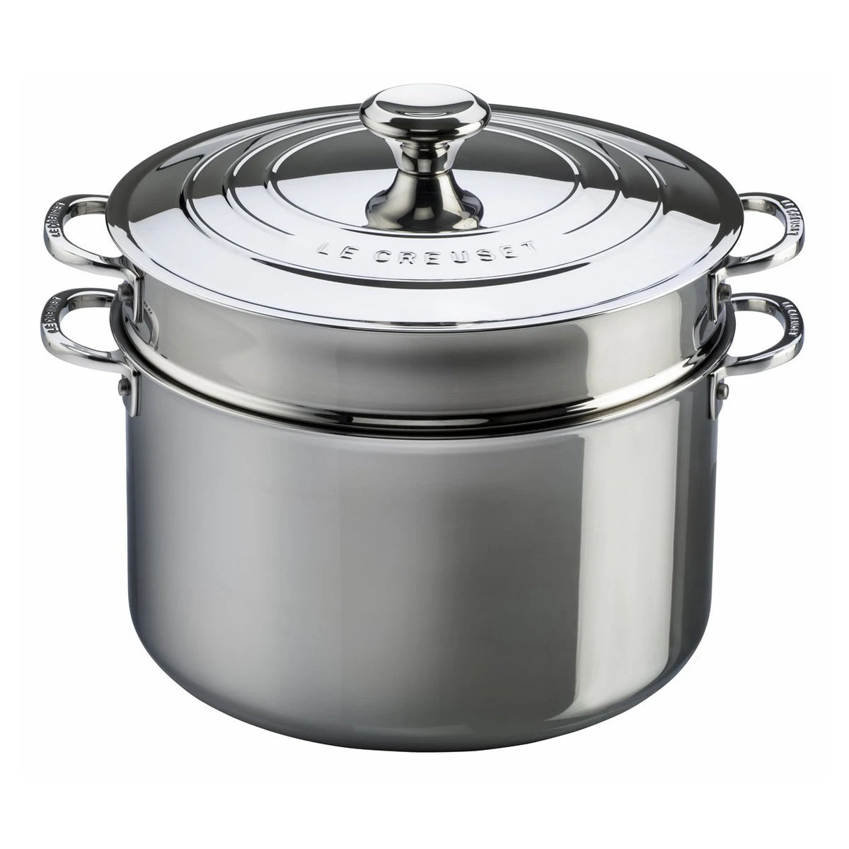 Le Creuset 9 Qt. Stockpot W/Lid & Deep Colander Insert - Stainless Steel 1 Le Creuset 9 Qt. Stockpot W/Lid & Deep Colander Insert - Stainless Steel