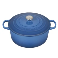 Le Creuset 9 Qt. Signature Round Dutch Oven W/Stainless Steel Knob - Marseille- Personalized Engraving Available