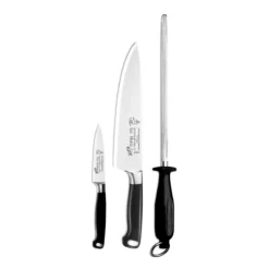 Messermeister San Moritz Elite - 3 Pc. "What A Steel" Knife Gift Set