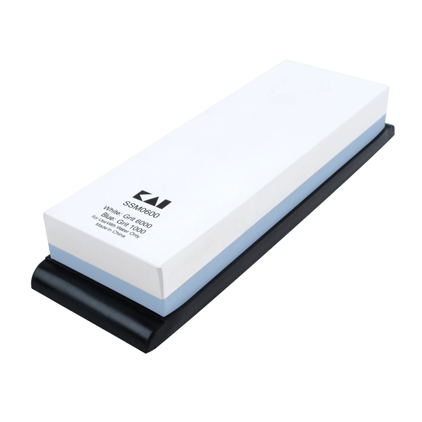 Shun Combination Whetstone W/Rubber Base #1000/#6000 1 Shun Combination Whetstone W/Rubber Base #1000/#6000