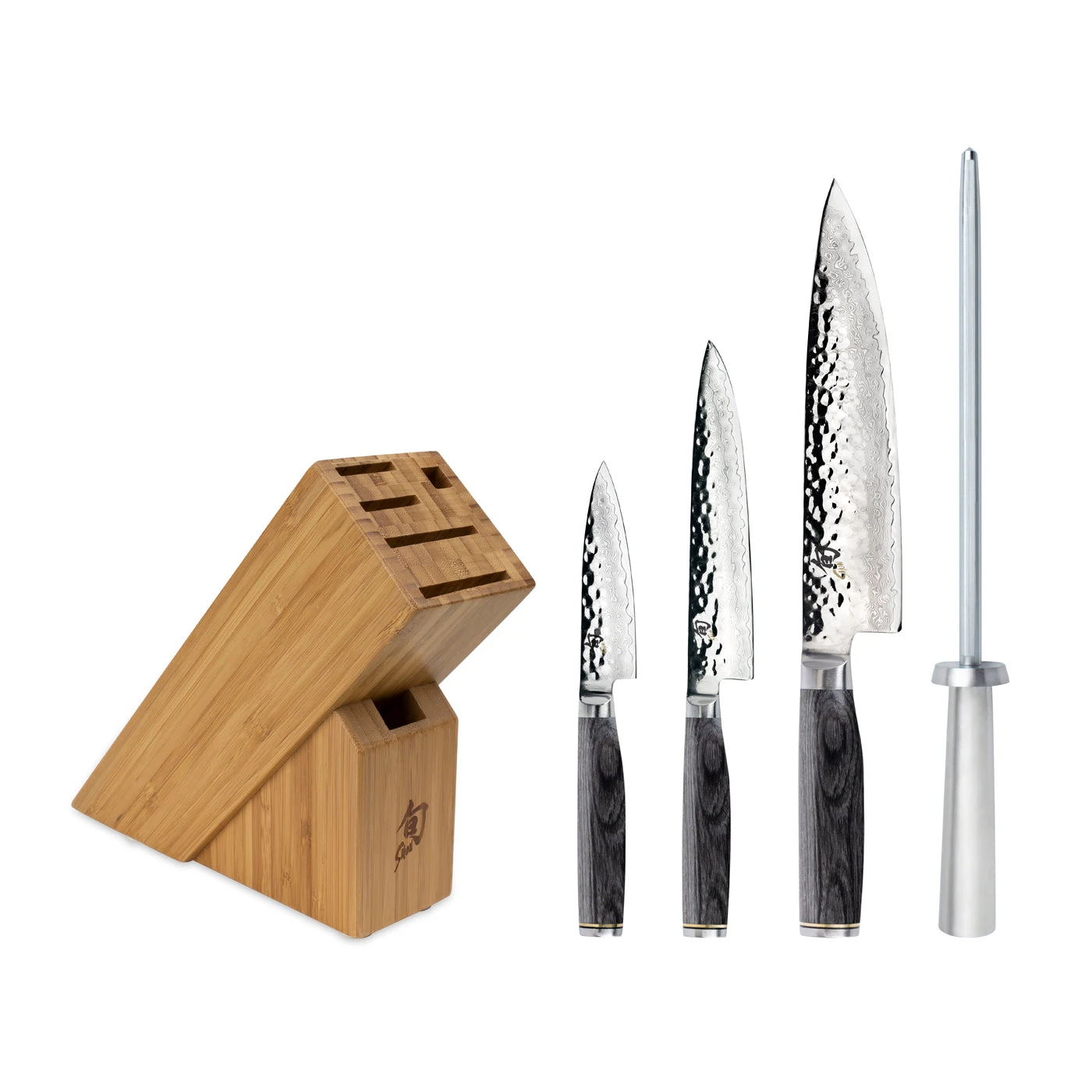 Shun Premier Grey - 5 Pc. Starter Knife Block Set 1 Shun Premier Grey - 5 Pc. Starter Knife Block Set